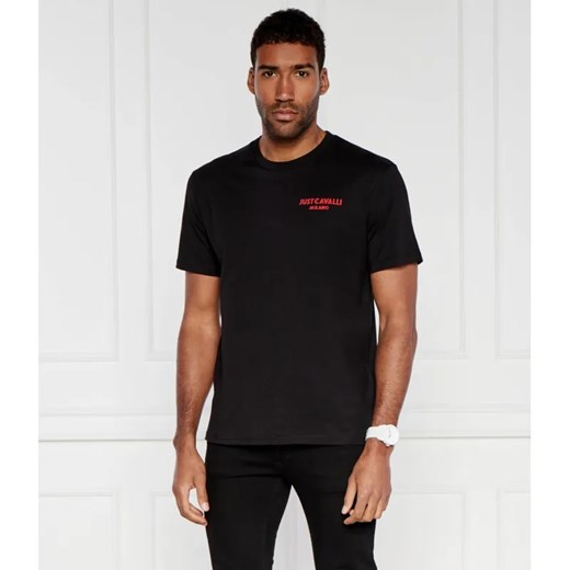 Just Cavalli T-shirt FLOCK LOGO | Regular Fit ze sklepu Gomez Fashion Store w kategorii T-shirty męskie - zdjęcie 184347359