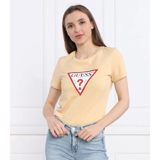GUESS T-shirt ORIGINAL | Regular Fit ze sklepu Gomez Fashion Store w kategorii Bluzki damskie - zdjęcie 184347475