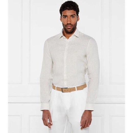 Calvin Klein Lniana koszula | Slim Fit ze sklepu Gomez Fashion Store w kategorii Koszule męskie - zdjęcie 184347589