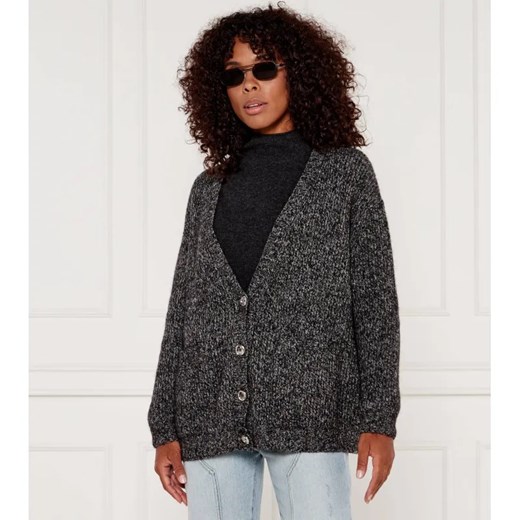 Pinko Wełniany kardigan ERBACEO | Oversize fit ze sklepu Gomez Fashion Store w kategorii Swetry damskie - zdjęcie 184347598