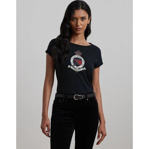 LAUREN RALPH LAUREN T-shirt GRIETA | Slim Fit ze sklepu Gomez Fashion Store w kategorii Bluzki damskie - zdjęcie 184347638