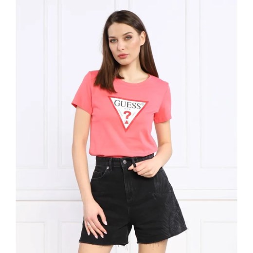 GUESS T-shirt ORIGINAL | Regular Fit ze sklepu Gomez Fashion Store w kategorii Bluzki damskie - zdjęcie 184347698