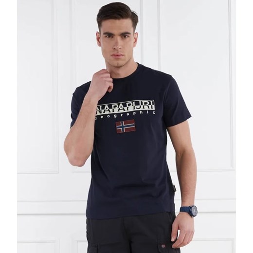 Napapijri T-shirt s-ayas | Regular Fit ze sklepu Gomez Fashion Store w kategorii T-shirty męskie - zdjęcie 184347839