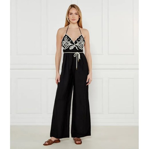Twinset U&B Lniany kombinezon | flare fit ze sklepu Gomez Fashion Store w kategorii Kombinezony damskie - zdjęcie 184347867