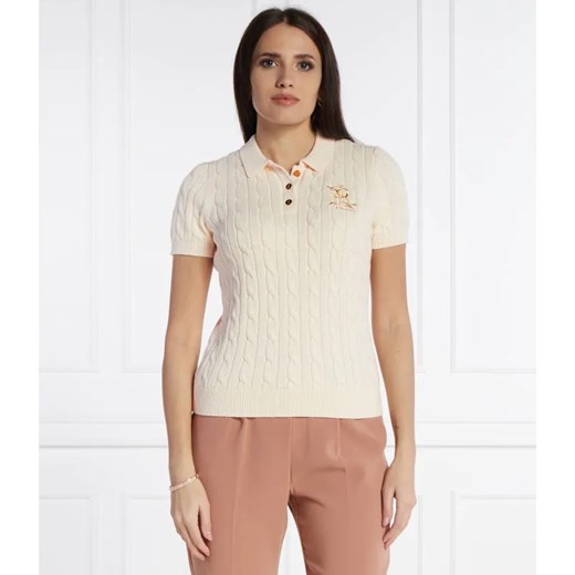 LAUREN RALPH LAUREN Polo NATRISSA | Slim Fit ze sklepu Gomez Fashion Store w kategorii Bluzki damskie - zdjęcie 184347897