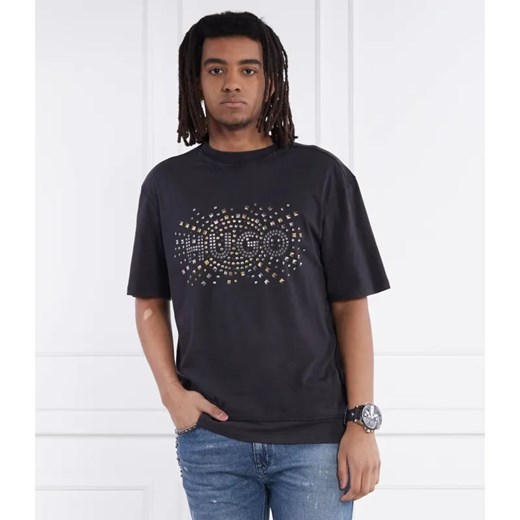 HUGO T-shirt Dunic | Relaxed fit ze sklepu Gomez Fashion Store w kategorii T-shirty męskie - zdjęcie 184347919