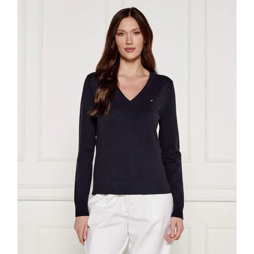 Tommy Hilfiger Sweter | Regular Fit ze sklepu Gomez Fashion Store w kategorii Swetry damskie - zdjęcie 184348227