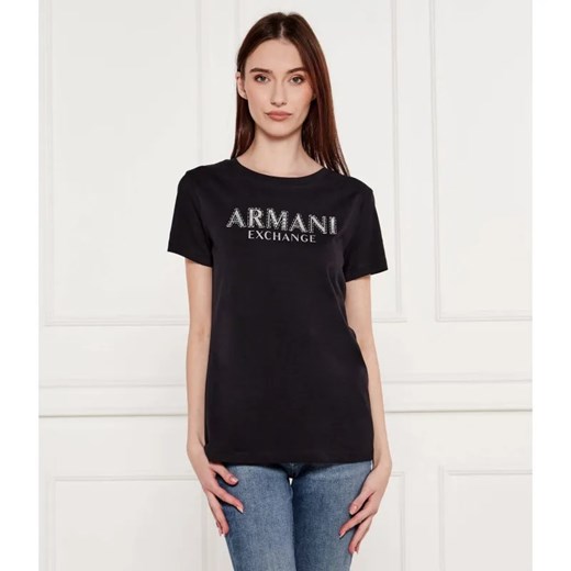 Armani Exchange T-shirt | Regular Fit ze sklepu Gomez Fashion Store w kategorii Bluzki damskie - zdjęcie 184348239