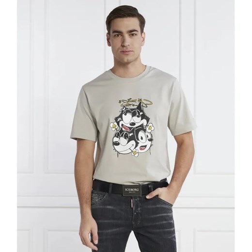 Iceberg T-shirt | Regular Fit ze sklepu Gomez Fashion Store w kategorii T-shirty męskie - zdjęcie 184348296