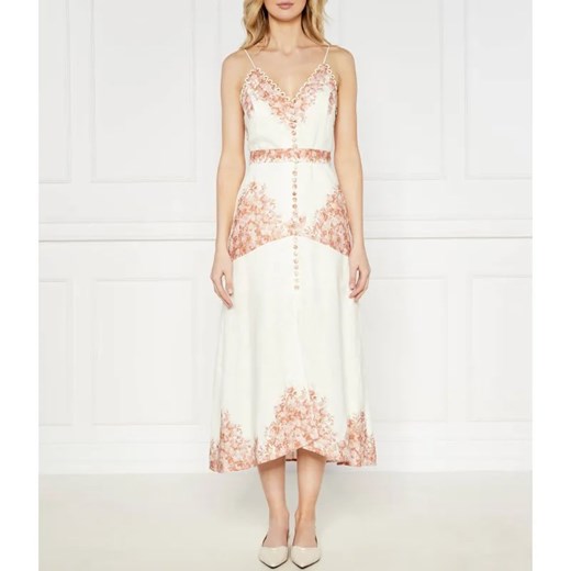 TWINSET Lniana sukienka z paskiem Twinset 38 Gomez Fashion Store wyprzedaż