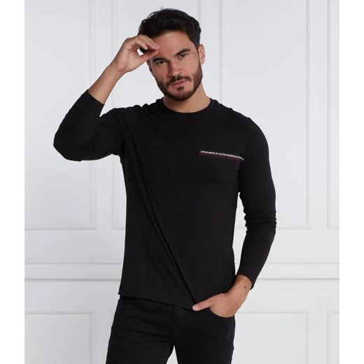 Tommy Hilfiger Longsleeve SMALL CHEST MONOTYPE LS TEE | Slim Fit ze sklepu Gomez Fashion Store w kategorii T-shirty męskie - zdjęcie 184348398