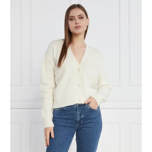 Calvin Klein Kardigan | Regular Fit | z dodatkiem wełny Calvin Klein M wyprzedaż Gomez Fashion Store