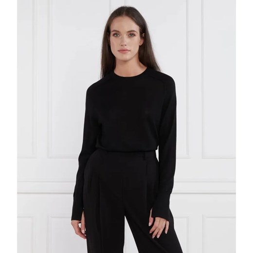 Calvin Klein Wełniany sweter | Regular Fit ze sklepu Gomez Fashion Store w kategorii Swetry damskie - zdjęcie 184348549
