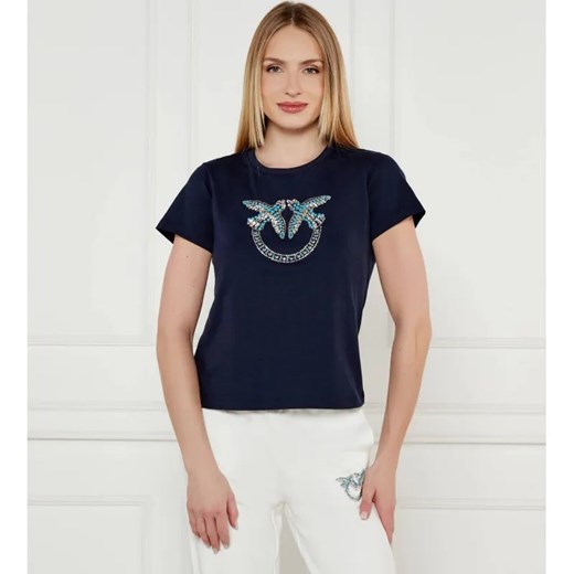 Pinko T-shirt QUENTIN | Regular Fit ze sklepu Gomez Fashion Store w kategorii Bluzki damskie - zdjęcie 184348589