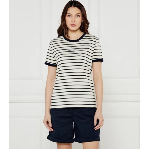 Tommy Hilfiger T-shirt | Regular Fit ze sklepu Gomez Fashion Store w kategorii Bluzki damskie - zdjęcie 184348648