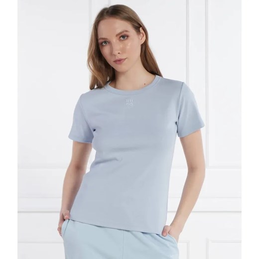 HUGO T-shirt | Regular Fit ze sklepu Gomez Fashion Store w kategorii Bluzki damskie - zdjęcie 184348688