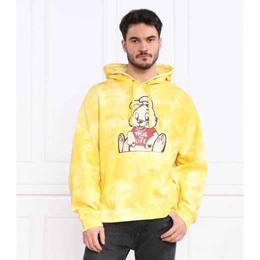 GUESS Bluza GUESS X Brandalised LEON WASHED BUNNY | Oversize fit ze sklepu Gomez Fashion Store w kategorii Bluzy męskie - zdjęcie 184348806