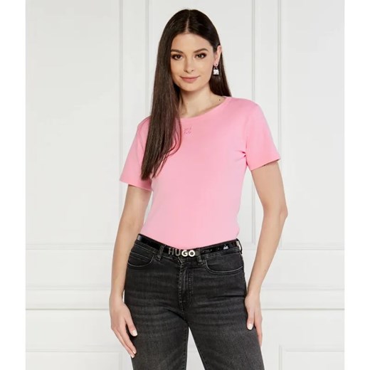 HUGO T-shirt Deloris | Regular Fit ze sklepu Gomez Fashion Store w kategorii Bluzki damskie - zdjęcie 184348856