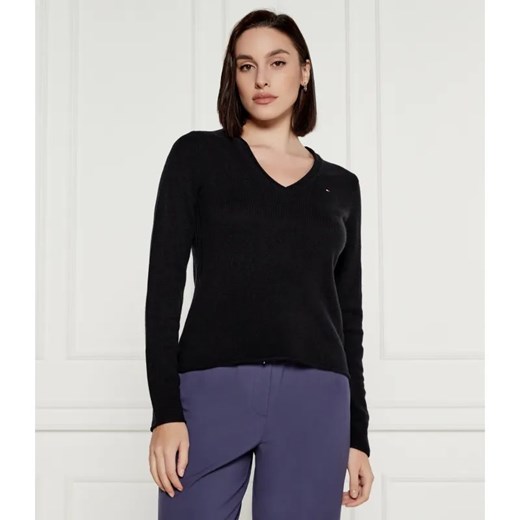 Tommy Hilfiger Wełniany sweter | Regular Fit ze sklepu Gomez Fashion Store w kategorii Swetry damskie - zdjęcie 184348977