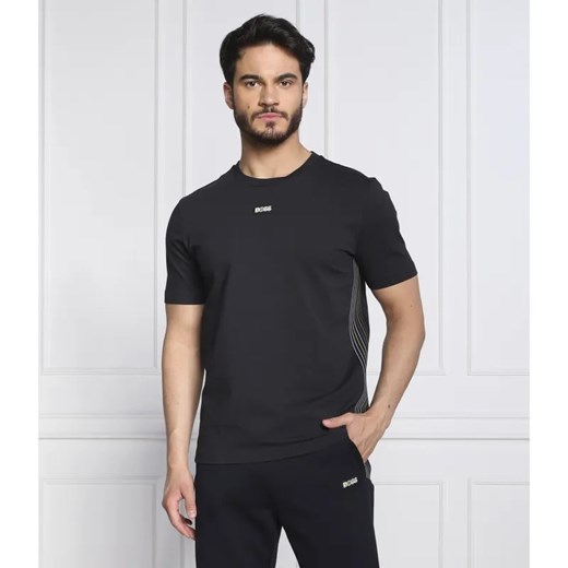 BOSS GREEN T-shirt Tee Tape | Regular Fit | stretch ze sklepu Gomez Fashion Store w kategorii T-shirty męskie - zdjęcie 184349118