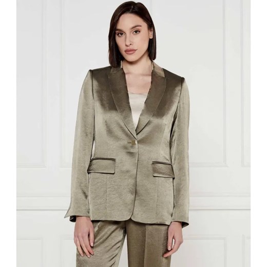 Marc Cain Satynowa marynarka | Slim Fit ze sklepu Gomez Fashion Store w kategorii Marynarki damskie - zdjęcie 184349278