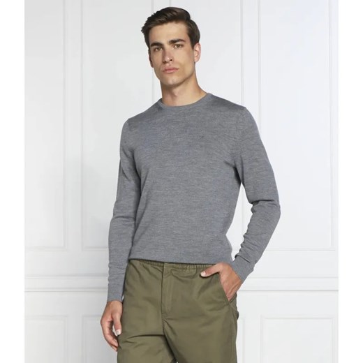 Calvin Klein Wełniany sweter | Regular Fit ze sklepu Gomez Fashion Store w kategorii Swetry męskie - zdjęcie 184349286