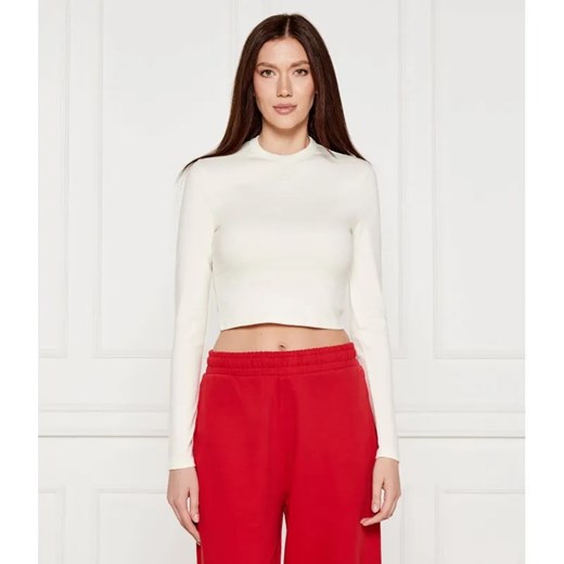 HUGO Bluzka DAFILOMENA | Cropped Fit ze sklepu Gomez Fashion Store w kategorii Bluzki damskie - zdjęcie 184349295