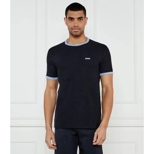 BOSS GREEN T-shirt Tape Rib | Regular Fit | stretch ze sklepu Gomez Fashion Store w kategorii T-shirty męskie - zdjęcie 184349345