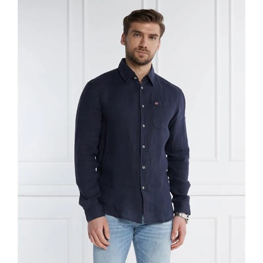 Napapijri Lniana koszula | Regular Fit ze sklepu Gomez Fashion Store w kategorii Koszule męskie - zdjęcie 184349396
