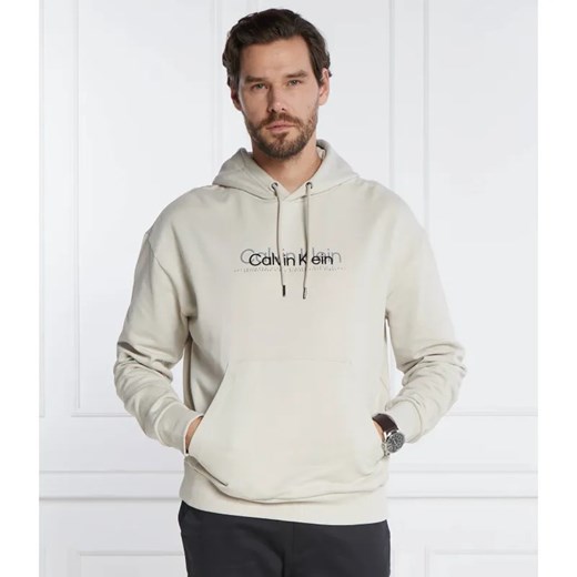 Calvin Klein Bluza DOUBLE FLOCK LOGO | Regular Fit ze sklepu Gomez Fashion Store w kategorii Bluzy męskie - zdjęcie 184349417