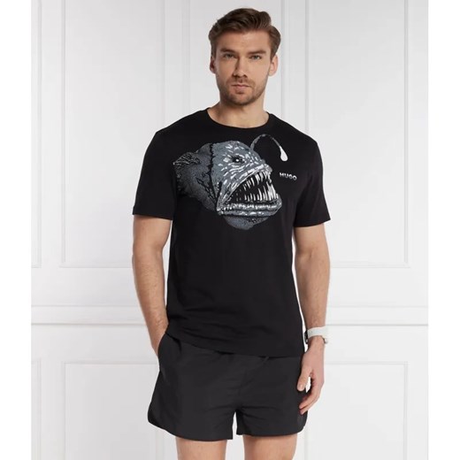HUGO T-shirt Dibeach | Regular Fit ze sklepu Gomez Fashion Store w kategorii T-shirty męskie - zdjęcie 184349528