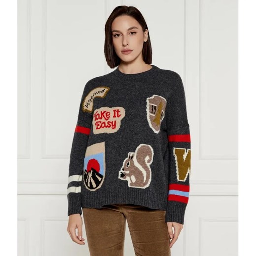 Weekend MaxMara Wełniany sweter TALAMO | Relaxed fit ze sklepu Gomez Fashion Store w kategorii Swetry damskie - zdjęcie 184349609