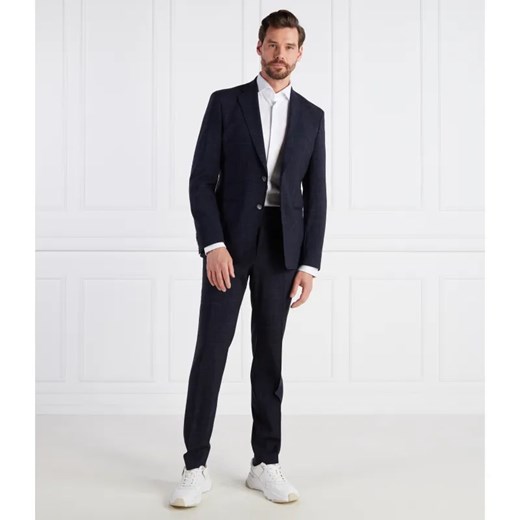 BOSS BLACK Wełniany garnitur | Regular Fit | z dodatkiem lnu ze sklepu Gomez Fashion Store w kategorii Garnitury męskie - zdjęcie 184349836