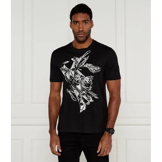 HUGO T-shirt Diakromio | Regular Fit ze sklepu Gomez Fashion Store w kategorii T-shirty męskie - zdjęcie 184349846