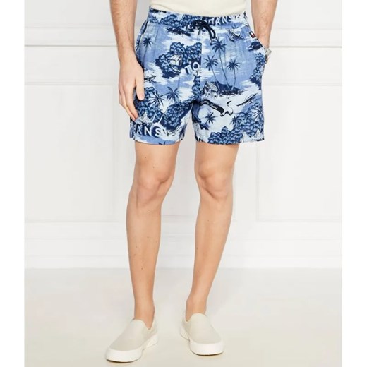 Tommy Jeans Szorty HAWAIIAN | Regular Fit | z dodatkiem lnu ze sklepu Gomez Fashion Store w kategorii Spodenki męskie - zdjęcie 184349868