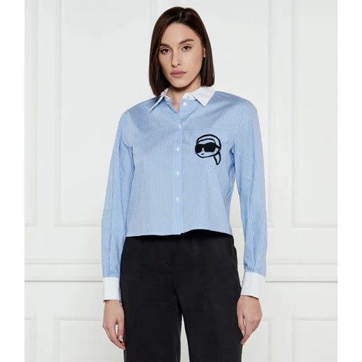 Karl Lagerfeld Koszula IKON | Cropped Fit ze sklepu Gomez Fashion Store w kategorii Koszule damskie - zdjęcie 184349885