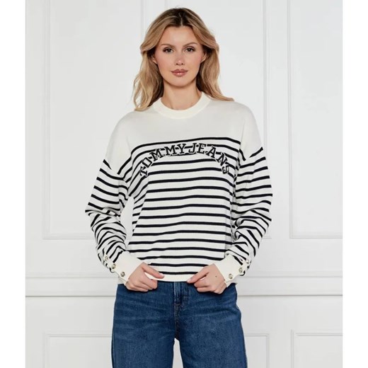 Tommy Jeans Sweter VARSITY | Regular Fit ze sklepu Gomez Fashion Store w kategorii Swetry damskie - zdjęcie 184349969