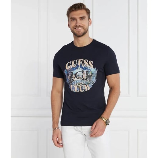 GUESS T-shirt SS CN MULTI LOGO | Slim Fit ze sklepu Gomez Fashion Store w kategorii T-shirty męskie - zdjęcie 184349989