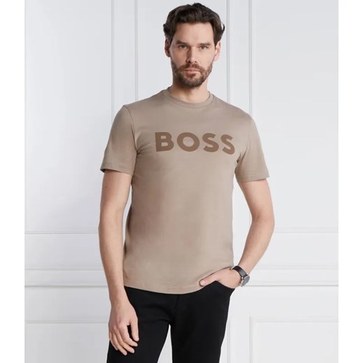 BOSS ORANGE T-shirt Thinking 1 | Slim Fit ze sklepu Gomez Fashion Store w kategorii T-shirty męskie - zdjęcie 184350028