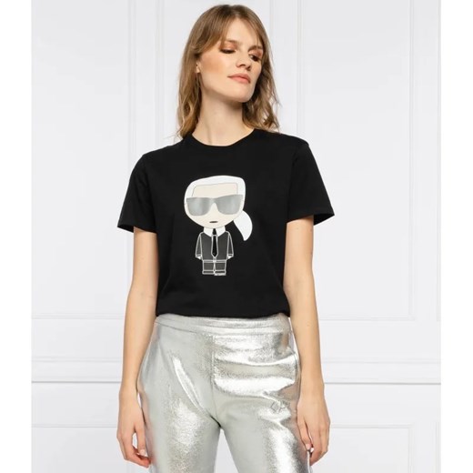 Karl Lagerfeld T-shirt Ikonik Karl | Regular Fit Karl Lagerfeld XS okazja Gomez Fashion Store