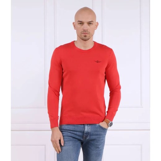 Aeronautica Militare Sweter | Regular Fit ze sklepu Gomez Fashion Store w kategorii Swetry męskie - zdjęcie 184350115