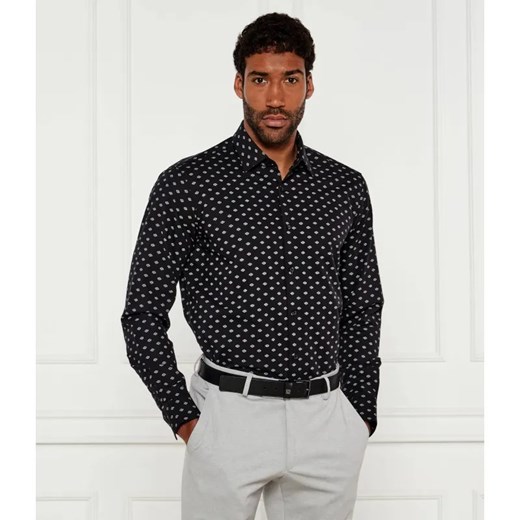HUGO Koszula Valerio | Modern fit | z dodatkiem lnu ze sklepu Gomez Fashion Store w kategorii Koszule męskie - zdjęcie 184350125