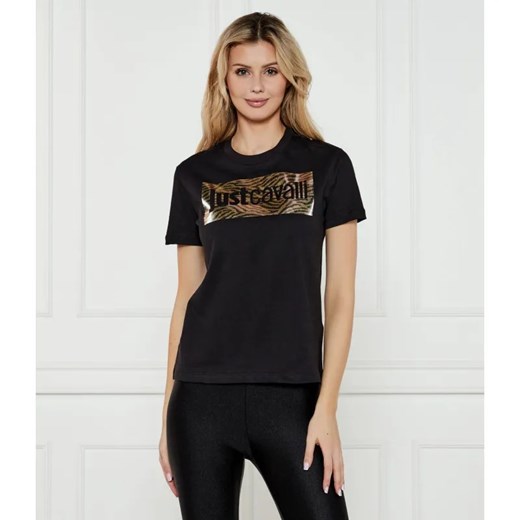 Just Cavalli T-shirt | Regular Fit ze sklepu Gomez Fashion Store w kategorii Bluzki damskie - zdjęcie 184350185