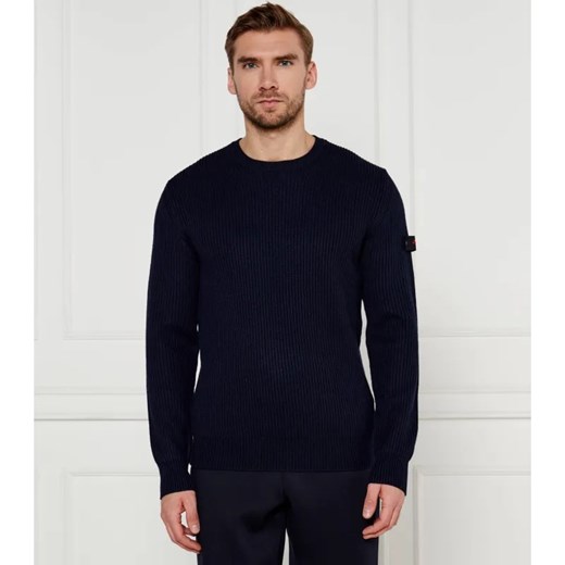 Peuterey Sweter DIVER 01 | Regular Fit | z dodatkiem wełny ze sklepu Gomez Fashion Store w kategorii Swetry męskie - zdjęcie 184350225