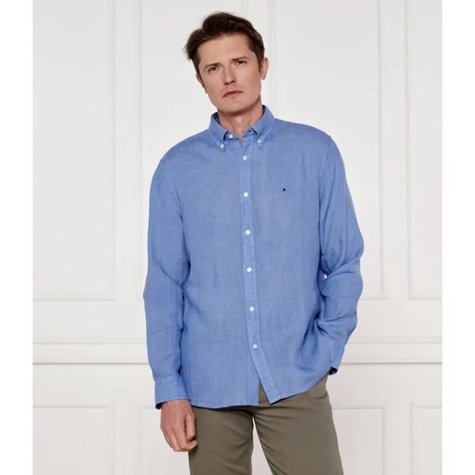 Tommy Hilfiger Lniana koszula PIGMENT DYED | Regular Fit ze sklepu Gomez Fashion Store w kategorii Koszule męskie - zdjęcie 184350276