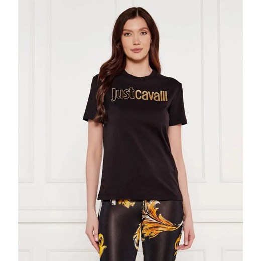 Just Cavalli T-shirt | Regular Fit ze sklepu Gomez Fashion Store w kategorii Bluzki damskie - zdjęcie 184350307