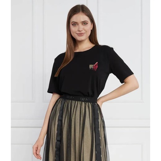 Liu Jo Sport T-shirt | Regular Fit ze sklepu Gomez Fashion Store w kategorii Bluzki damskie - zdjęcie 184350318