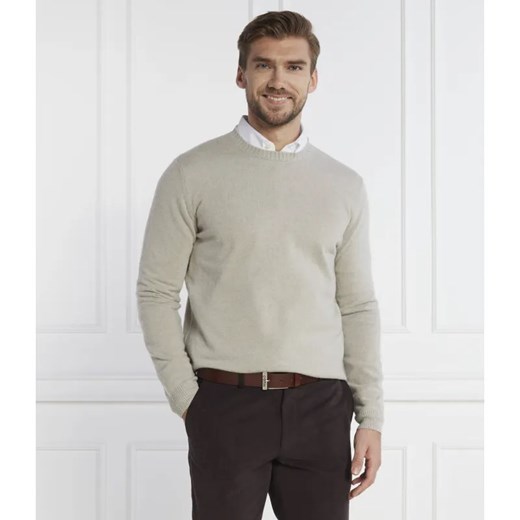 Oscar Jacobson Sweter Valter Roundneck | Regular Fit | z dodatkiem wełny i kaszmiru ze sklepu Gomez Fashion Store w kategorii Swetry męskie - zdjęcie 184350349