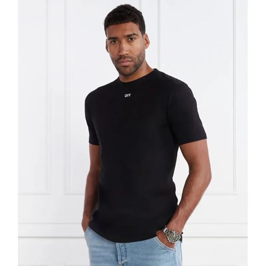 OFF-WHITE T-shirt | Slim Fit ze sklepu Gomez Fashion Store w kategorii T-shirty męskie - zdjęcie 184350366