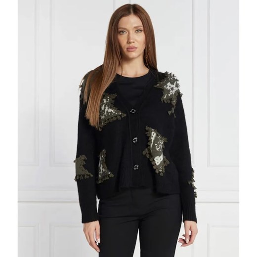 Marc Cain Kardigan | Relaxed fit | z dodatkiem wełny ze sklepu Gomez Fashion Store w kategorii Swetry damskie - zdjęcie 184350379